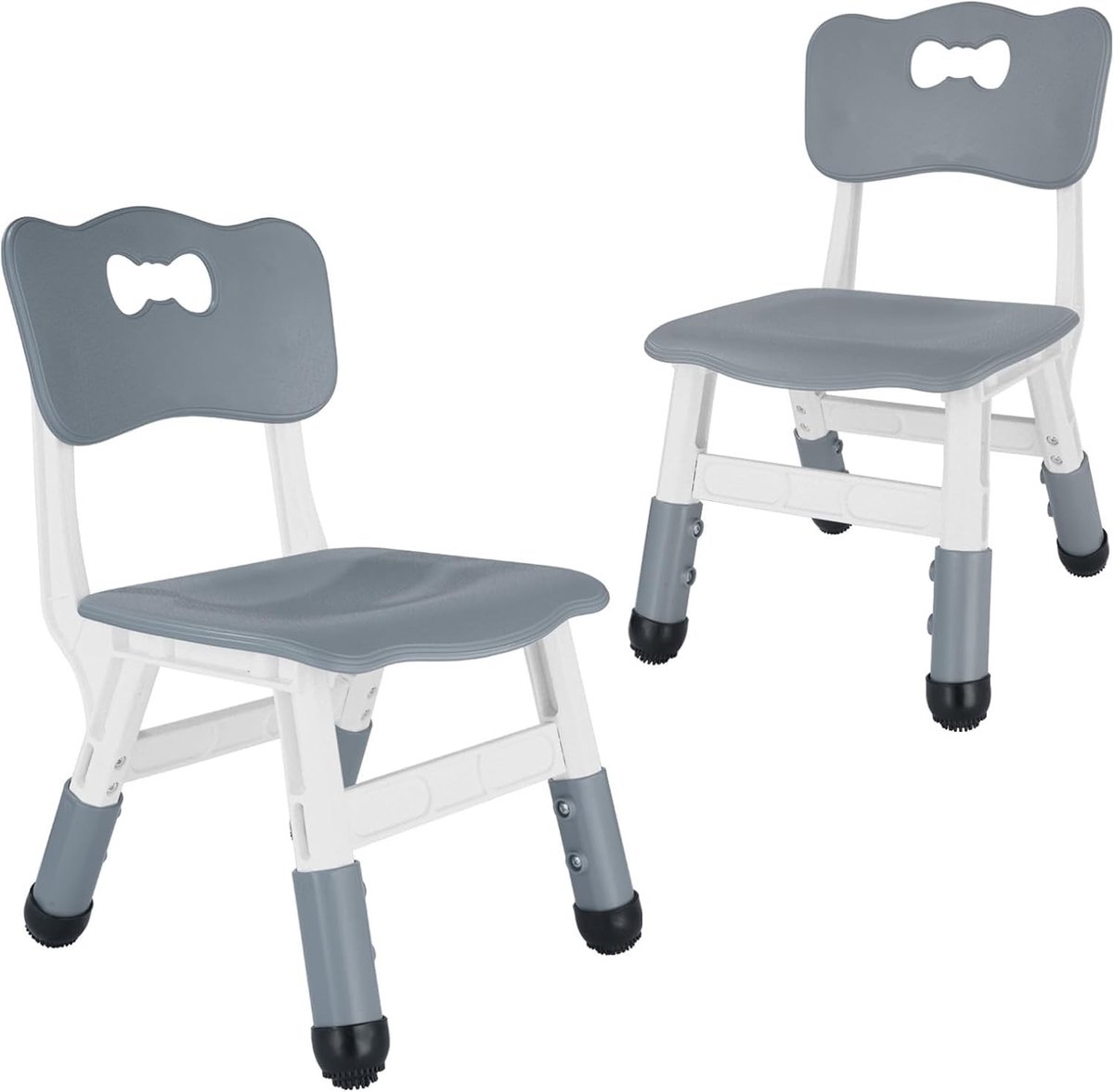 Dailygoods- Kinderstoel Verstelbaar - Kinderstoel voor Peuterkinderen 3-8 Jaar - 3 Hoogtes 26/28/30 cm - Maximaal Draagvermogen 99,8 kg - Stevige Constructie - Veiligheidswaarschuwing - Peuterstoel