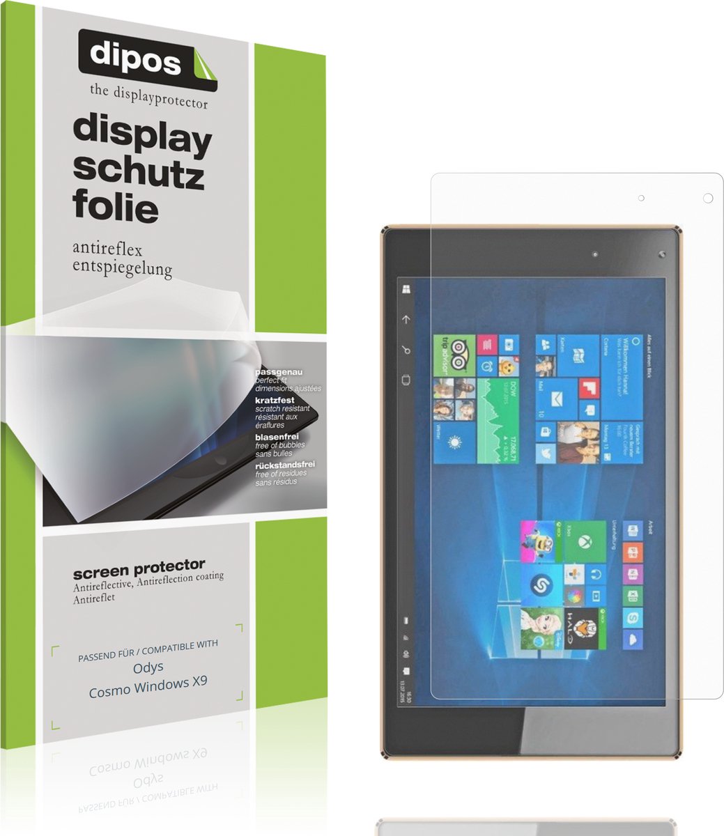 dipos – 2x Matte Beschermfolie geschikt voor Odys Cosmo Windows X9 | Krasbestendige & antireflecterende Screenprotector Ultra-Thin