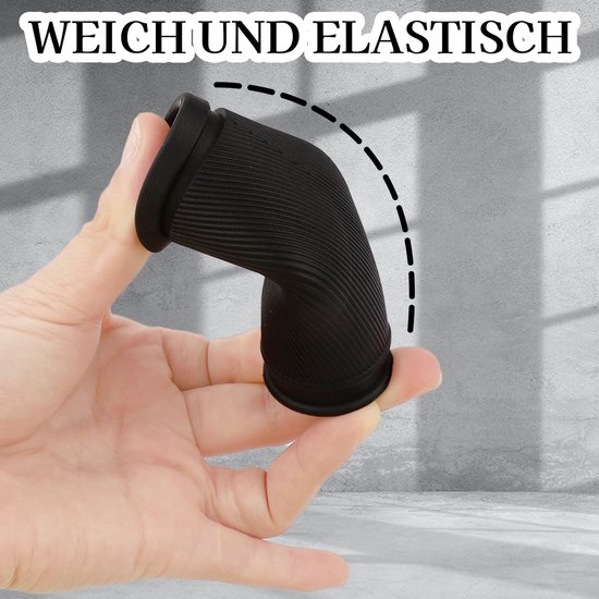 Ergonomische fietsgrips van antisliprubber, 1 paar in zwart — afbeelding 3