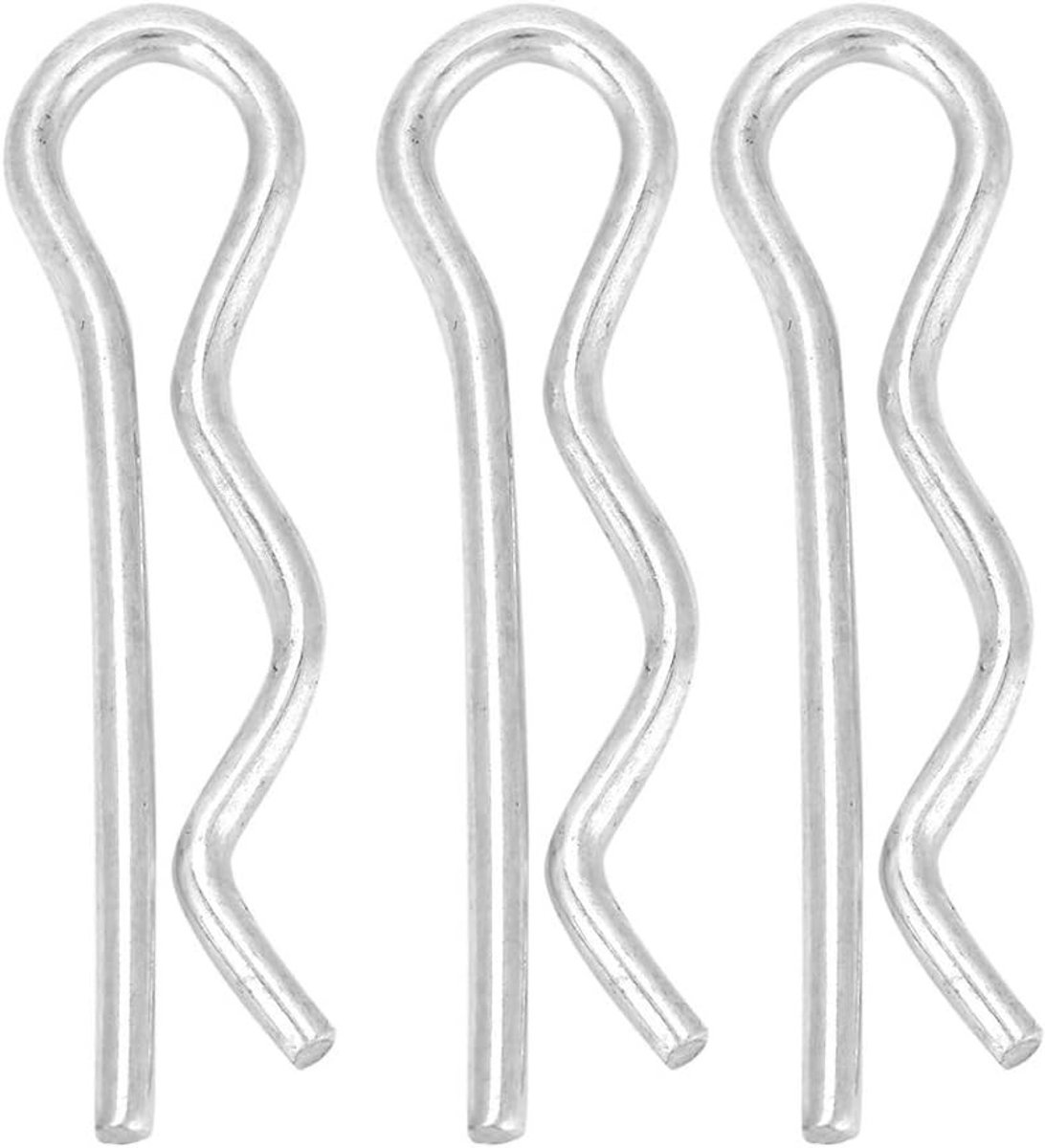 R-type splint clips voor haar, verzinkte draadclips, 10/20/30 stuks, weerbestendige bevestigingsmiddelen voor haaraccessoires, 1.6/1.8/2/2.5mm