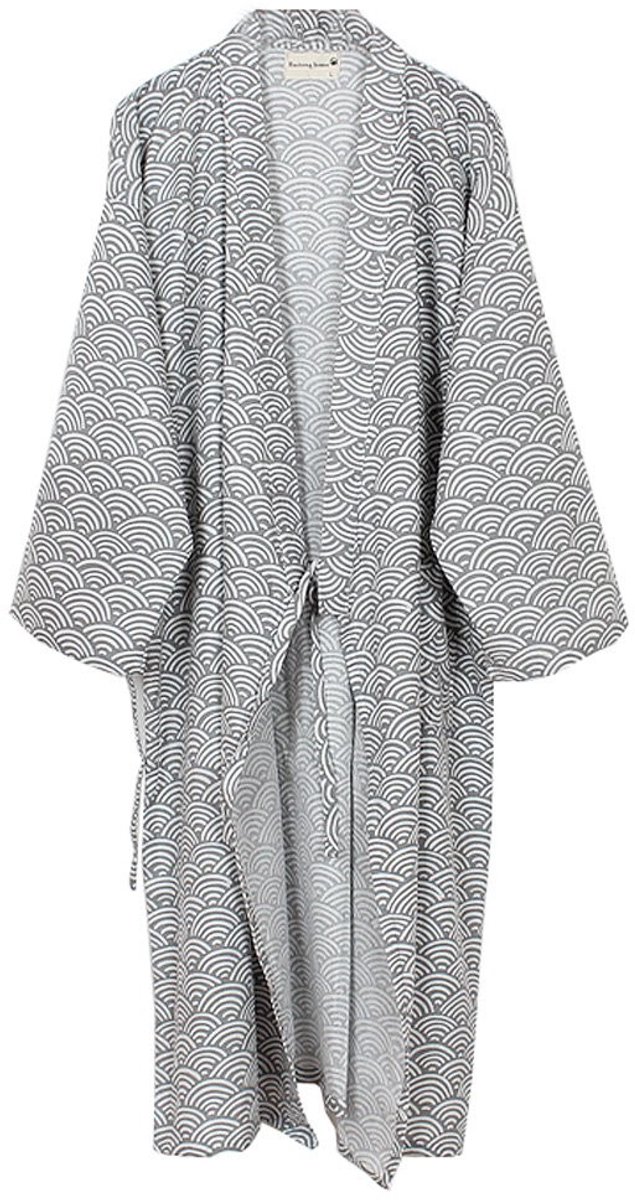 Solidchoice - Comfortabele Yukata Badjas van Katoen voor Mannen