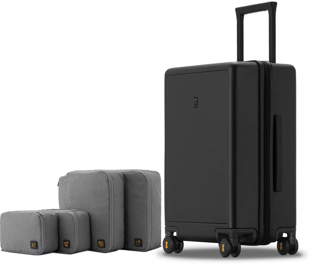 Solidchoice - Elegante Handbagage met 4-delig Opbergset, 55cm, 40L