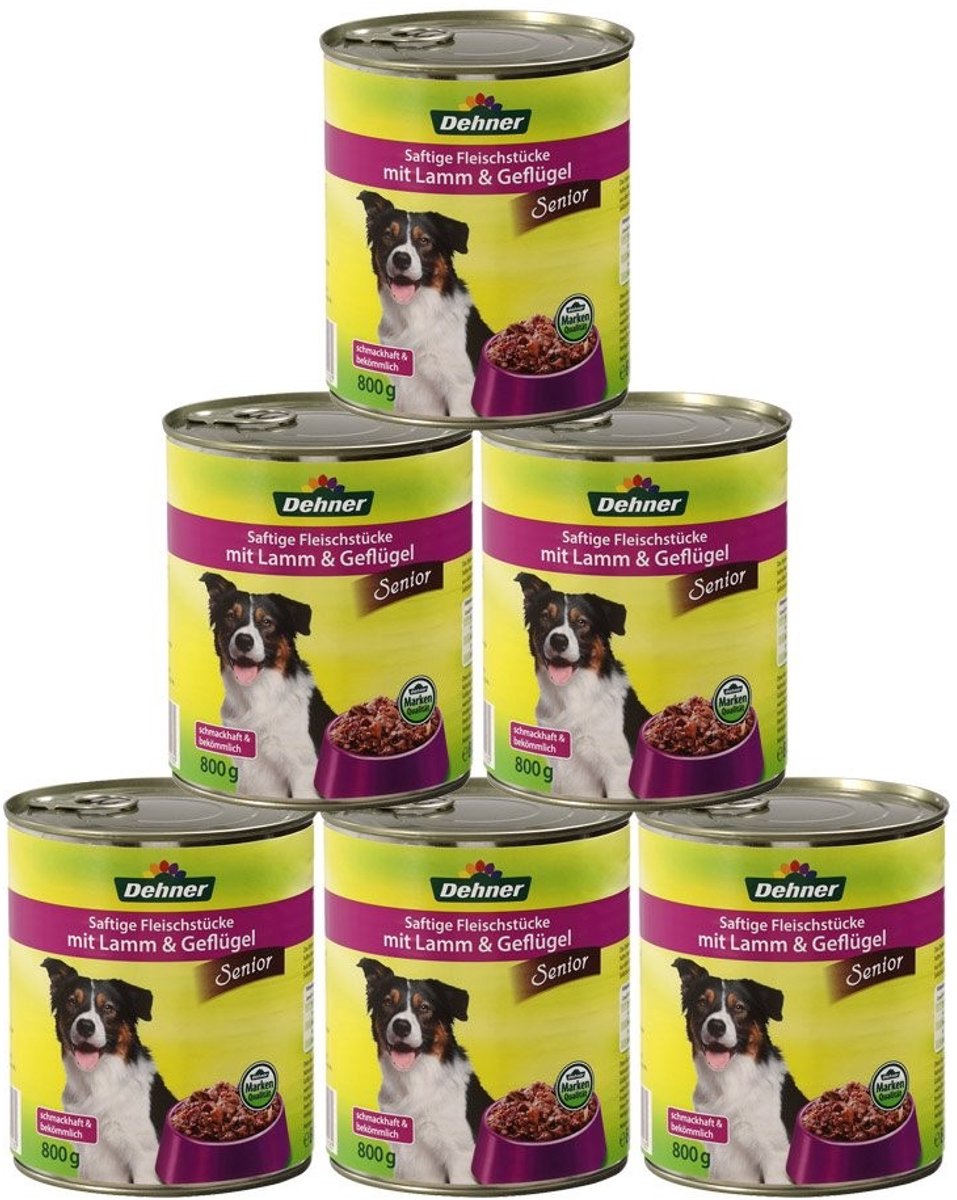 Solidchoice - Hondenvoeding voor Senioren met Lam en Gevogelte 6 x 800 g