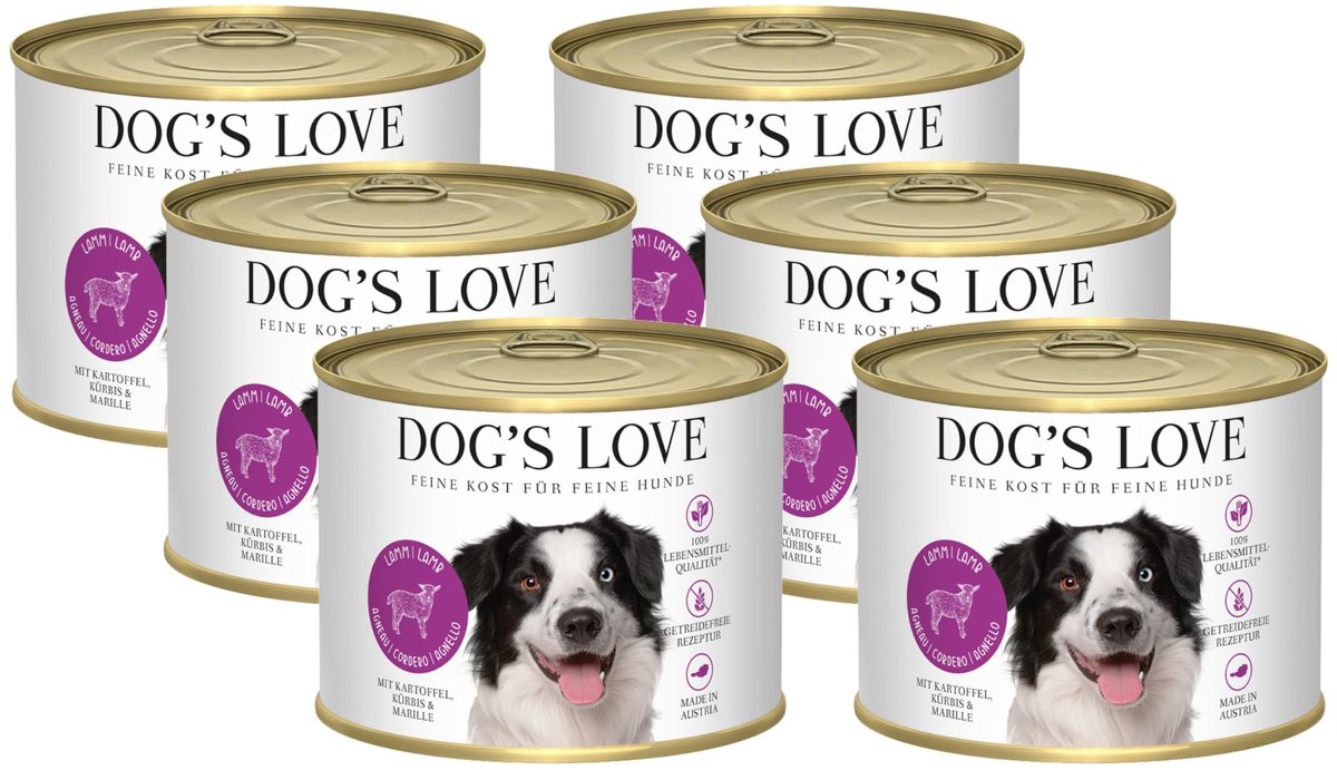 Solidchoice - Lam Paté voor Honden, Set van 6 (6 x 200g)