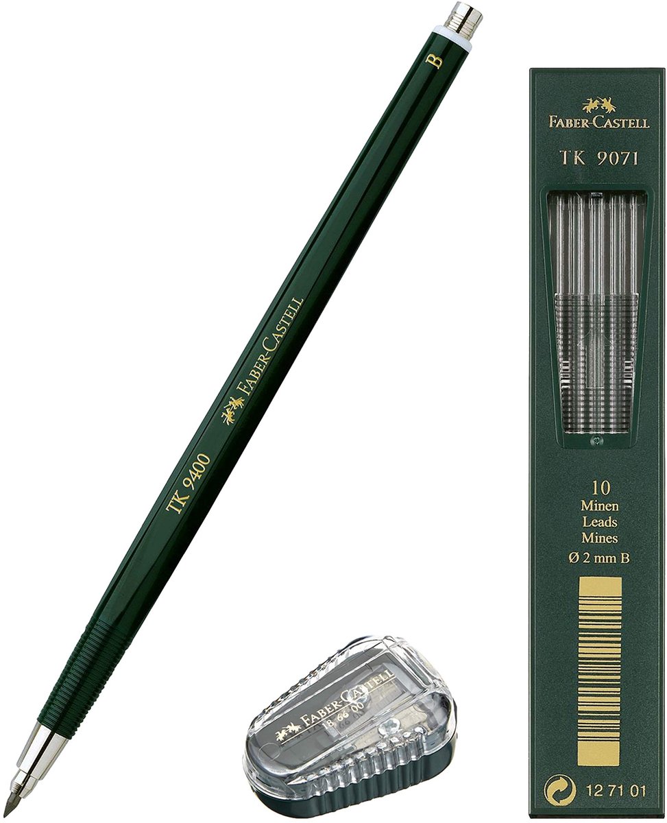 Solidchoice - Pencil Sharpener met Vangbak voor 2 mm en 3.15 mm Potloden