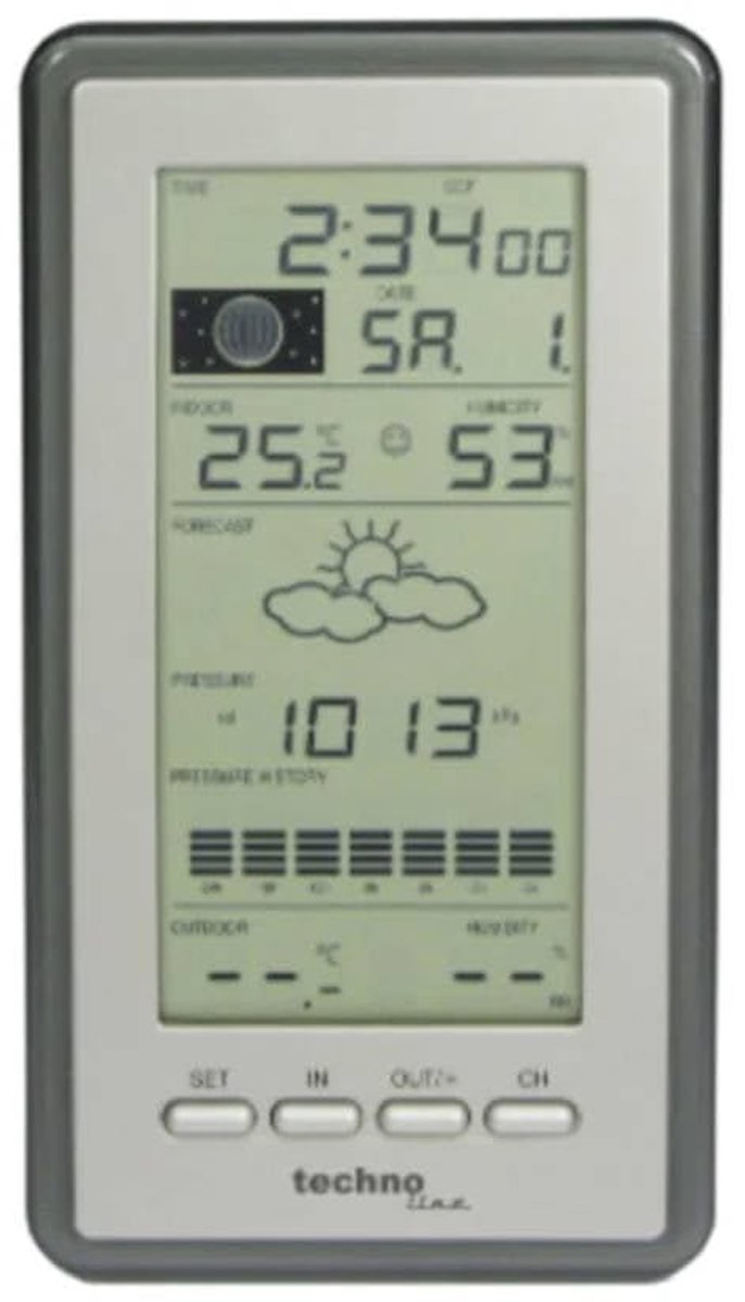 Solidchoice - Weerstation met Temperatuurweergave en Weersvoorspelling