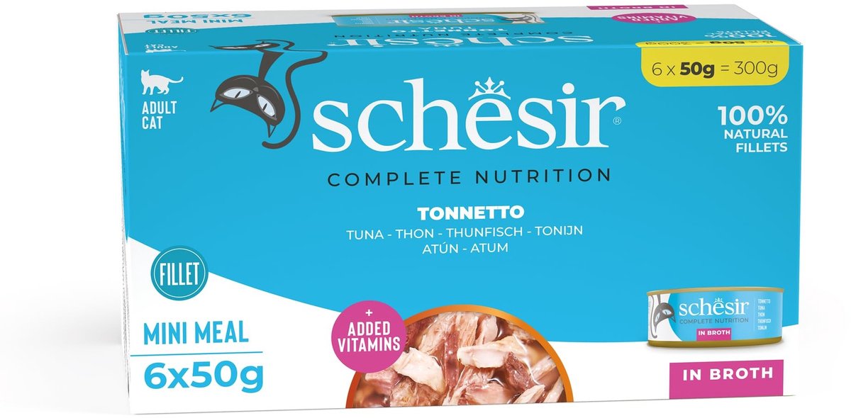 Solidchoice - Natvoer voor Katten met Tonijn in Bouillon