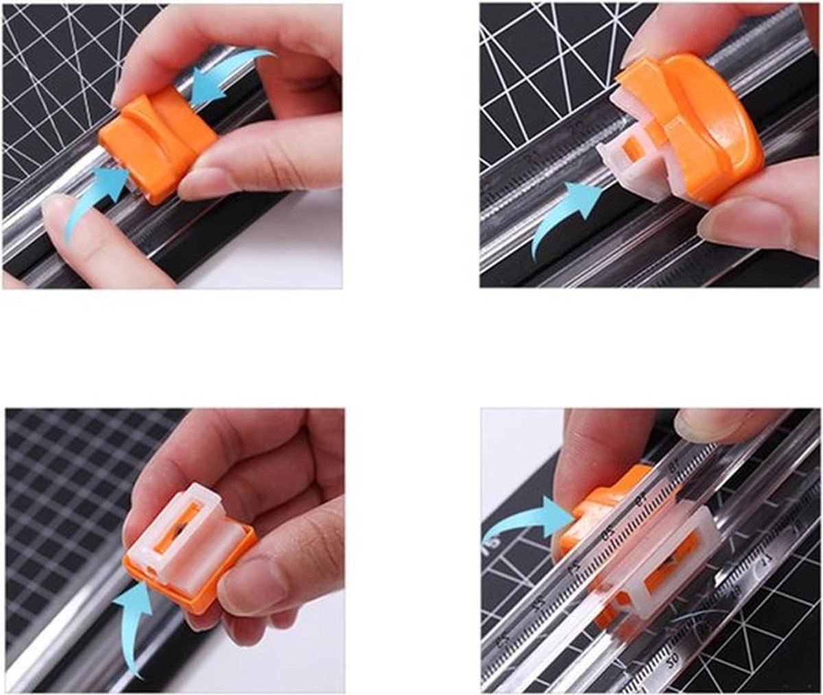 - Papiersnijder - Scrapbooking - Papier Trimmer - Guillotine - A3 - Automatische Beveiliging - Crafting - Geschikt voor Merkloos - Wit - Handmatig Bediend - Nauwkeurige Sneden - Professionele Resultaten