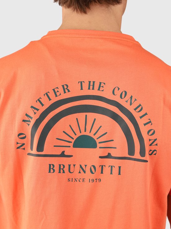 BRUNOTTI - archi men t-shirt - Strandshirt heren - Oranje van Merkloos — afbeelding 3