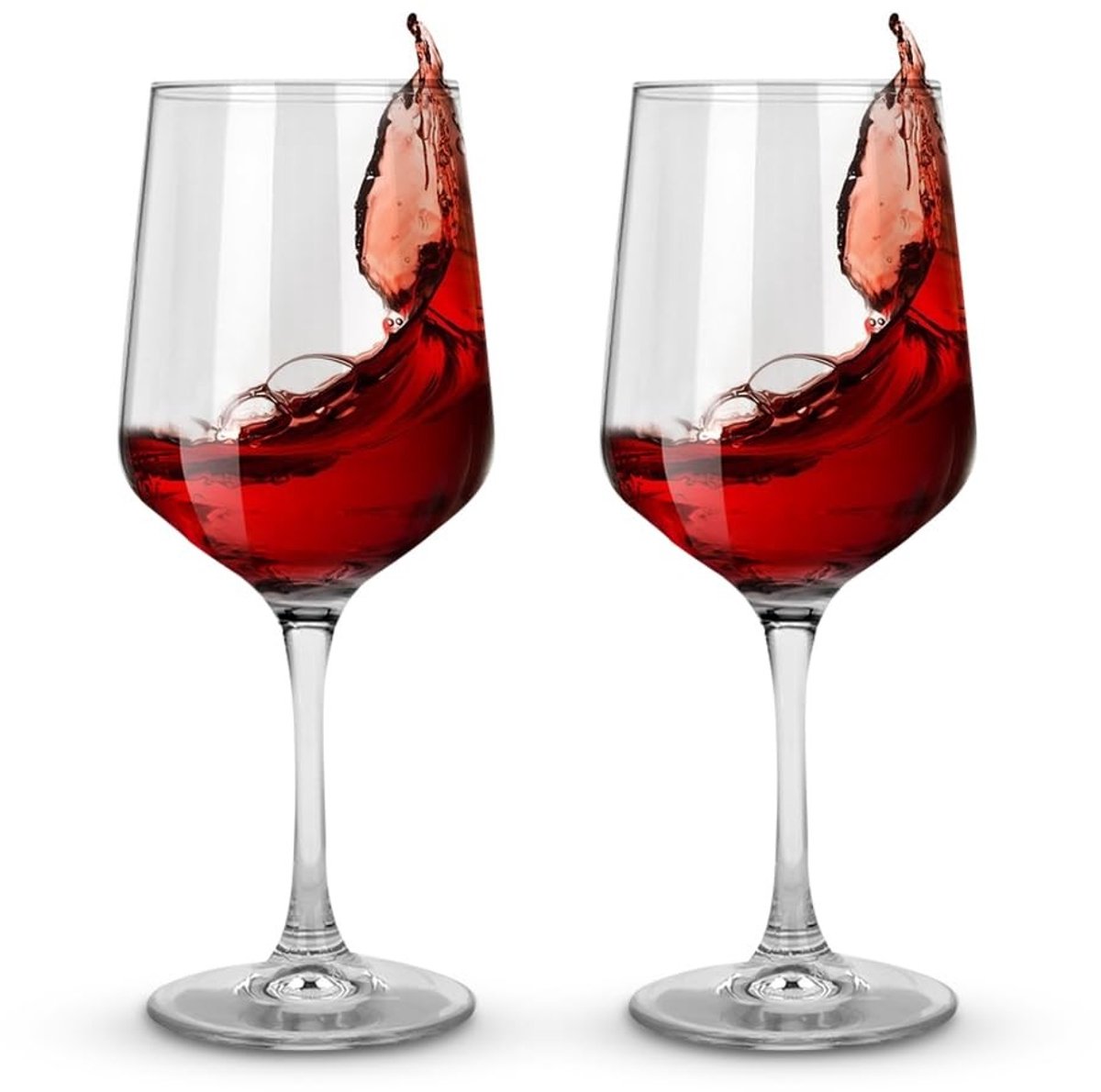 Solidchoice - Set van 2 Onbreekbare Rode Wijnglazen 520ML