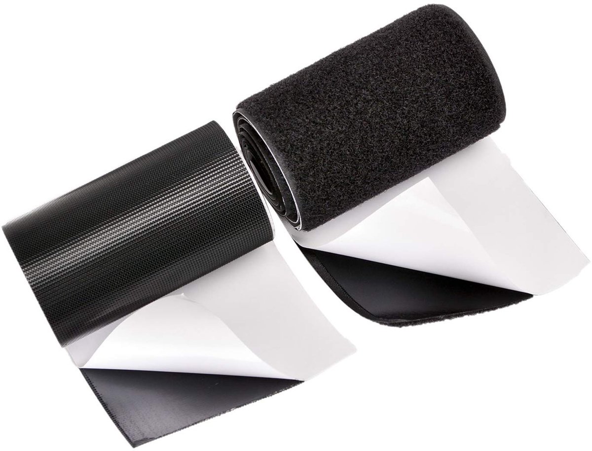 Solidchoice - Zelfklevende Haak en Lussentape voor Tapijten en Kussens 11cm x 1m