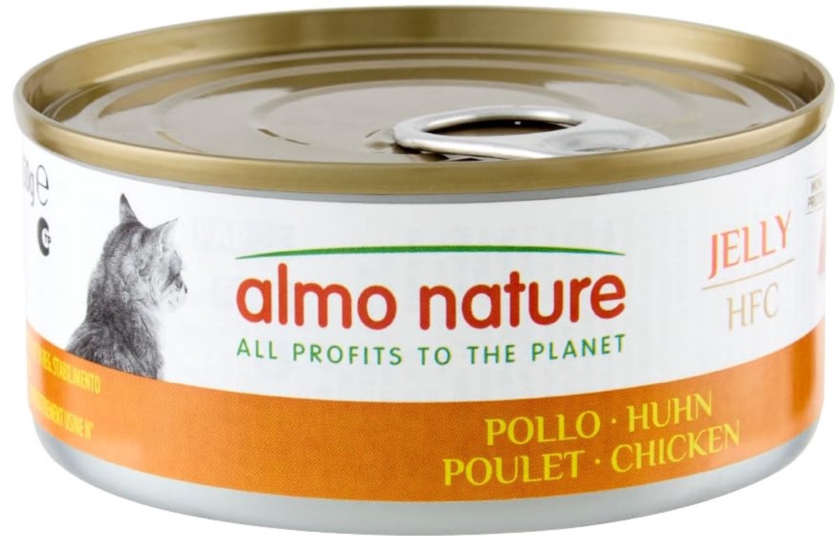 Solidchoice - HFC Jelly Nat Kattenvoeding met Kip, 24 x 150 g
