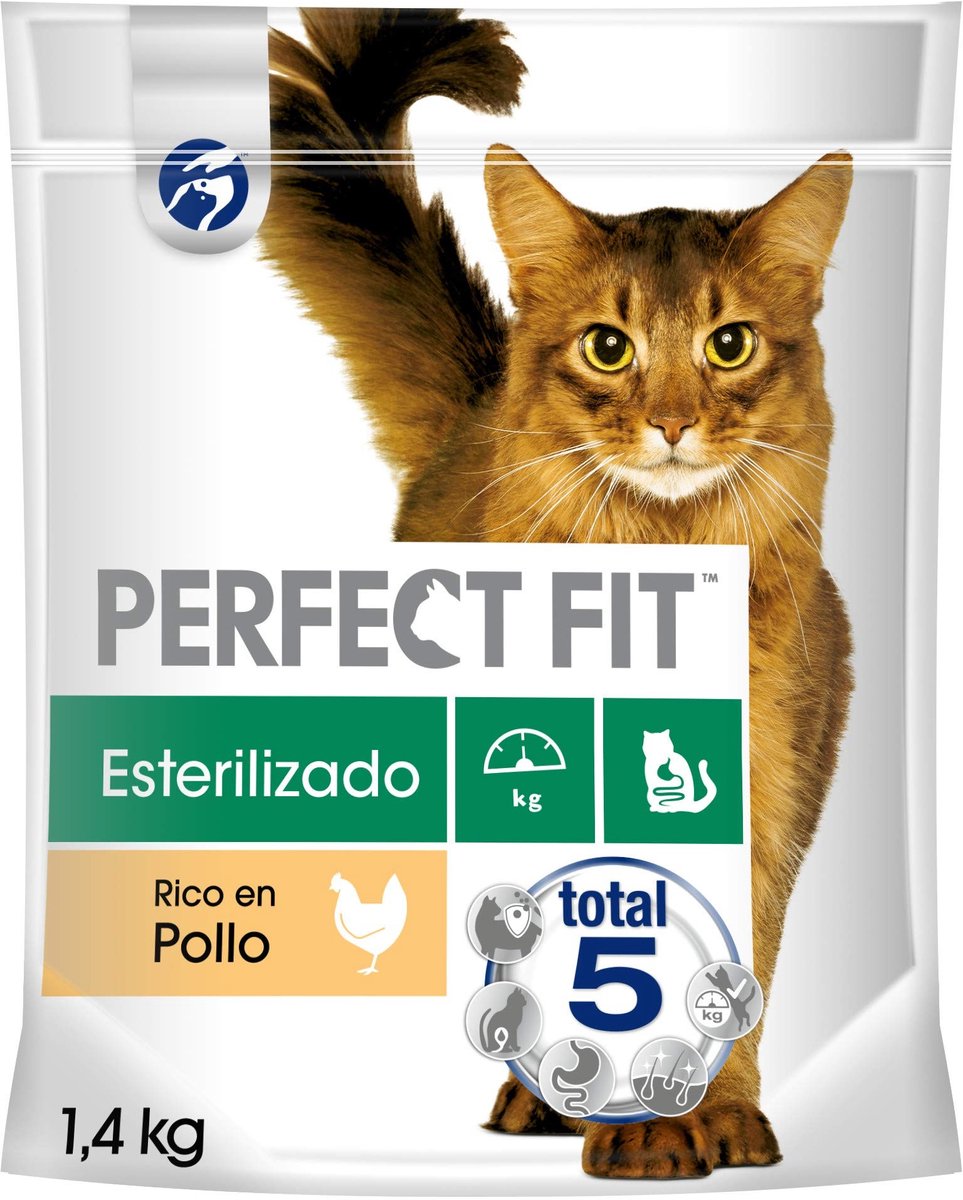 Solidchoice - Natuurlijke Kattenvoeding voor Volwassen Katten met Kip, 5 x 1.4kg