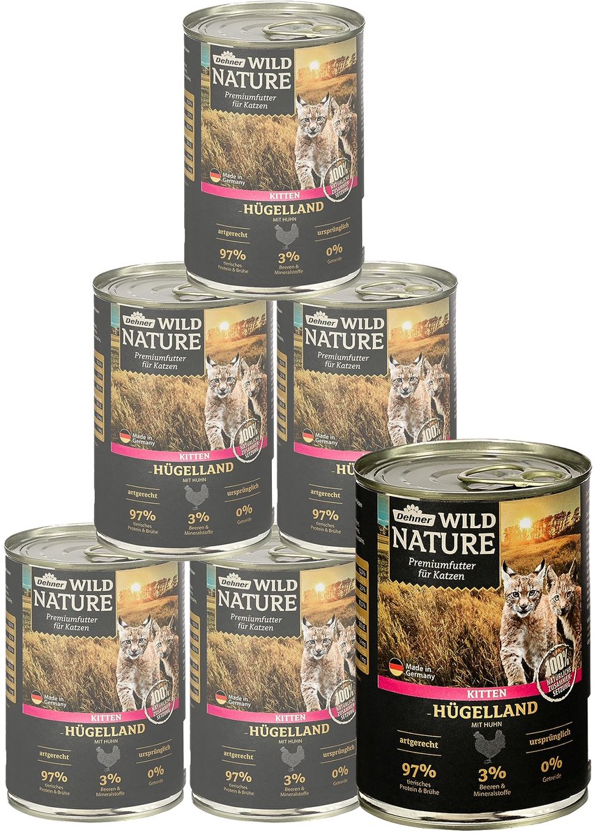 Solidchoice - Wild Nature Natvoer voor Kitten met Kip, 6 Blikken