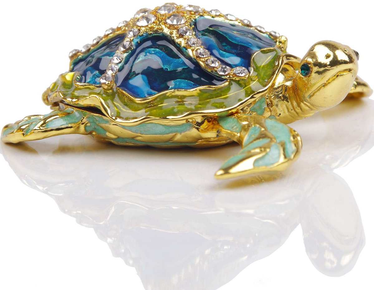 Solidchoice - Zee Schildpad Figurine met Hinge voor Sieraden