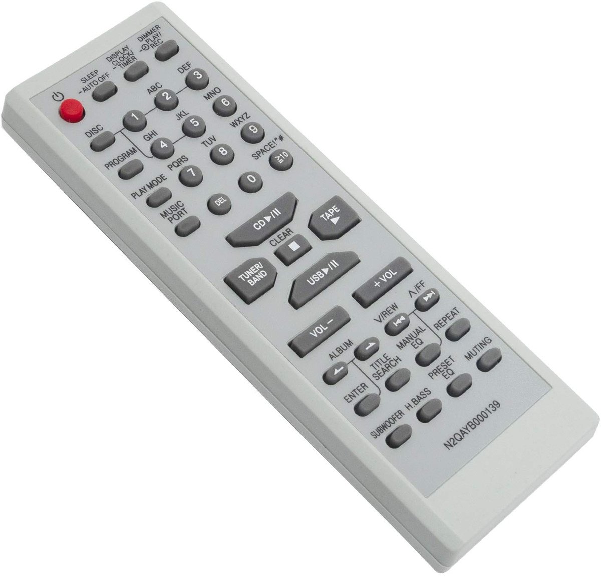Solidchoice - N2QAYB000139 Vervangende Afstandsbediening voor Panasonic HiFi System