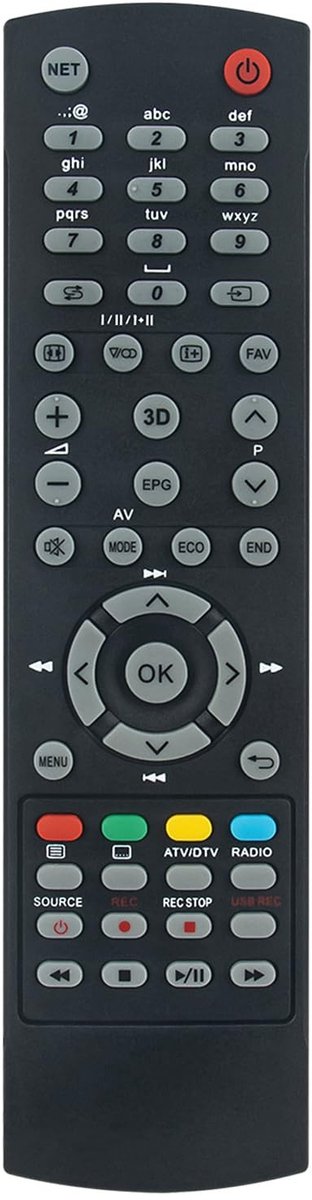 Solidchoice - Vervangende Afstandsbediening voor Sharp Aquos TV
