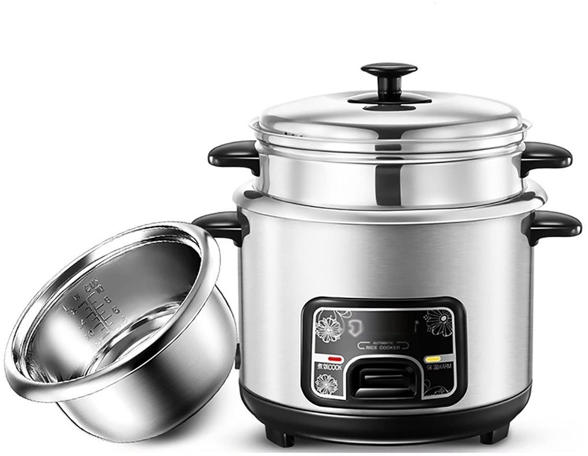 Solidchoice - Rijstkoker met Stoomfunctie, 2L Capaciteit