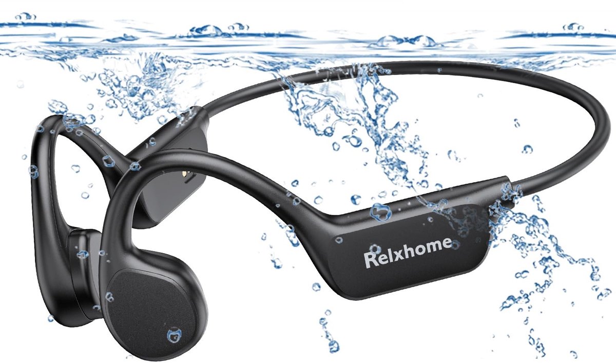 Solidchoice - Draadloze Sporthoofdtelefoon met Botgeluid en 32 GB Geheugen