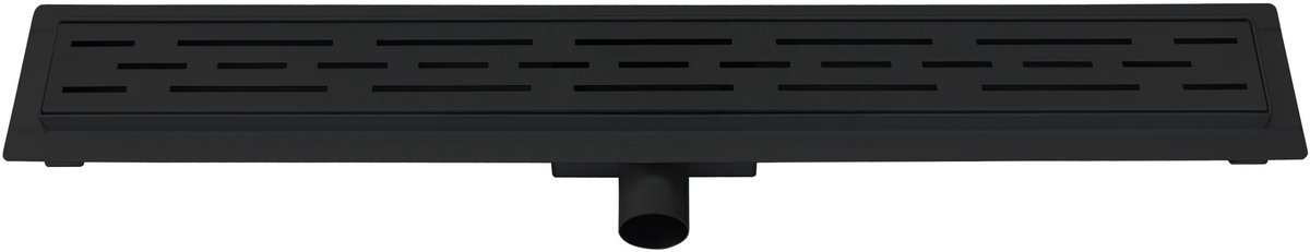 Douchegoot 70cm met flens Sanitado Industry in mat zwart