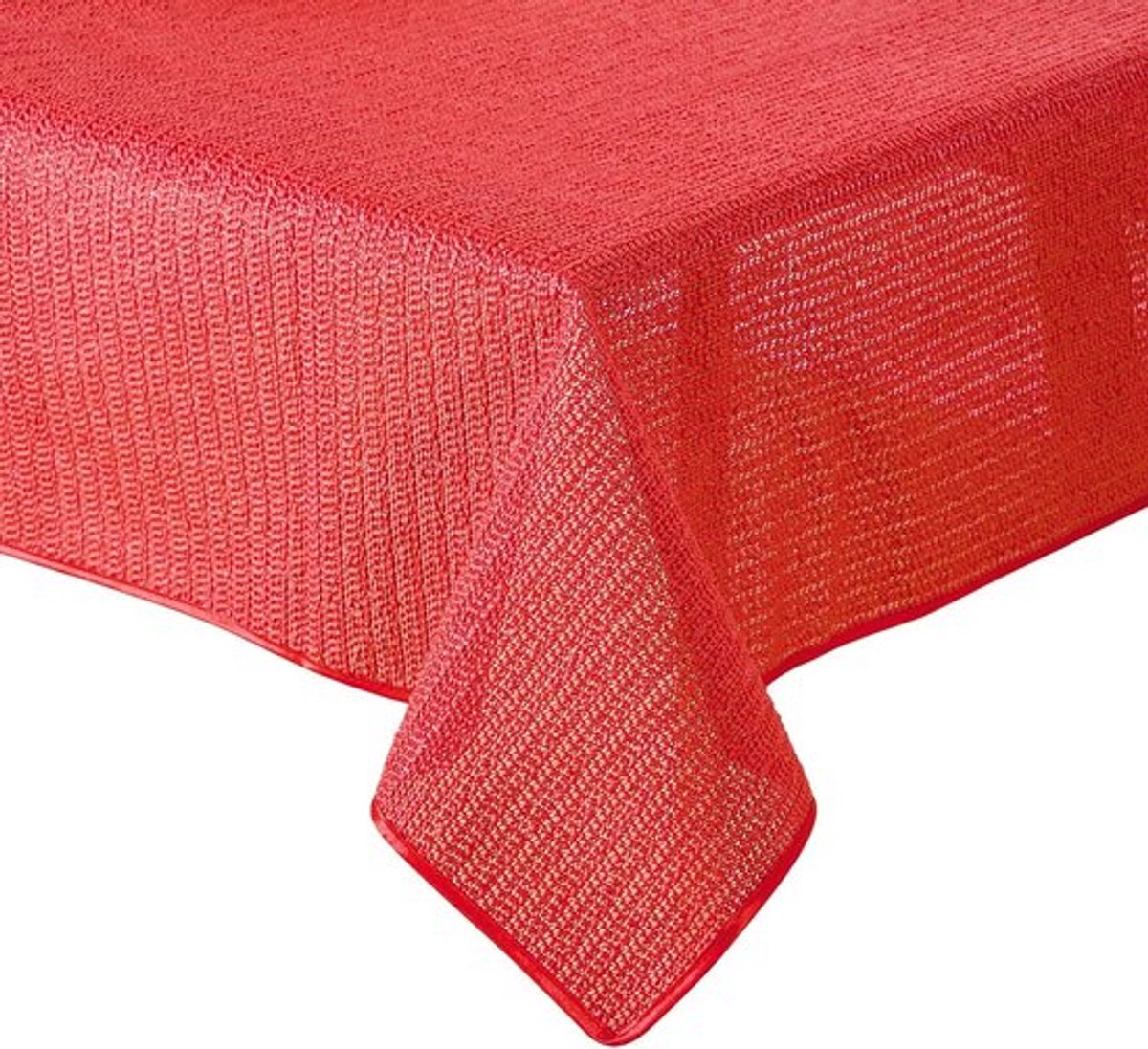Weerbestendig Rechthoekig Tafelkleed voor Buiten - Antislip Schuim - Rood 110x140 cm