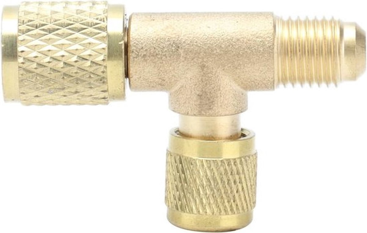 Instelventiel voor het bijvullen van de airconditioning, ontluchtingsventiel 1/4SAE voor reparatie van de airconditioning R22, R12, R134