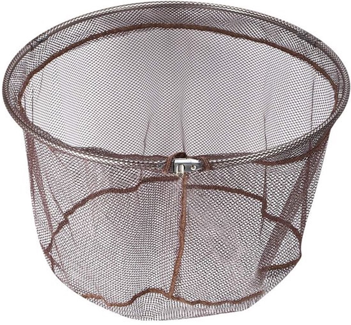 Dailygoods- Schepnet Hoofd Draagbaar - Opvouwbaar - Roestvrij Staal - Sneldrogend - 40 cm Diameter - Hoogwaardige Ondersteuning - Vangnet
