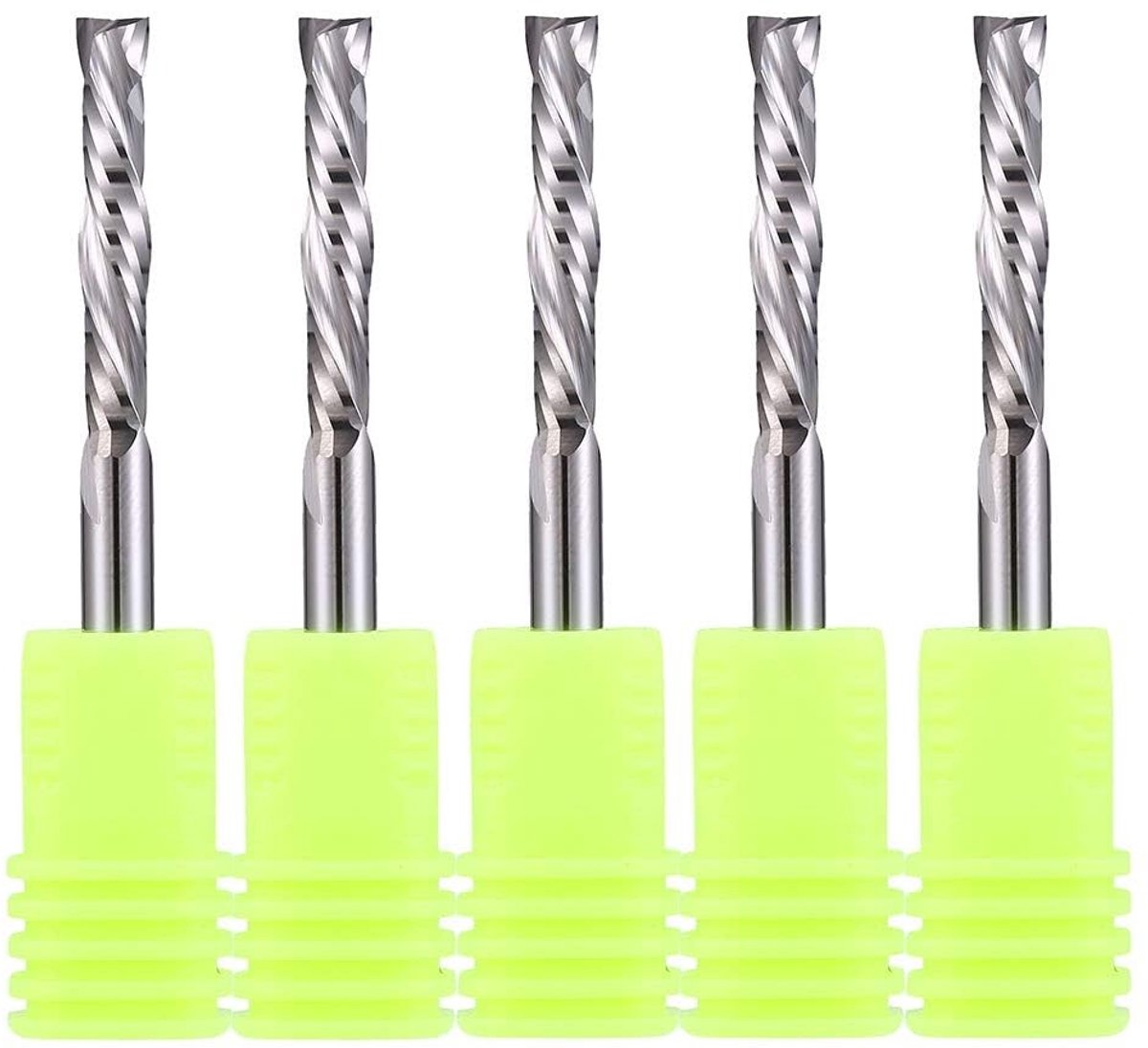 Spiraalsnijder voor Houtbewerking, 4mm Snijdiameter, 4mm Schacht, 22mm Snijlengte, CNC Frees voor Graveren, Set van 5 Stuks