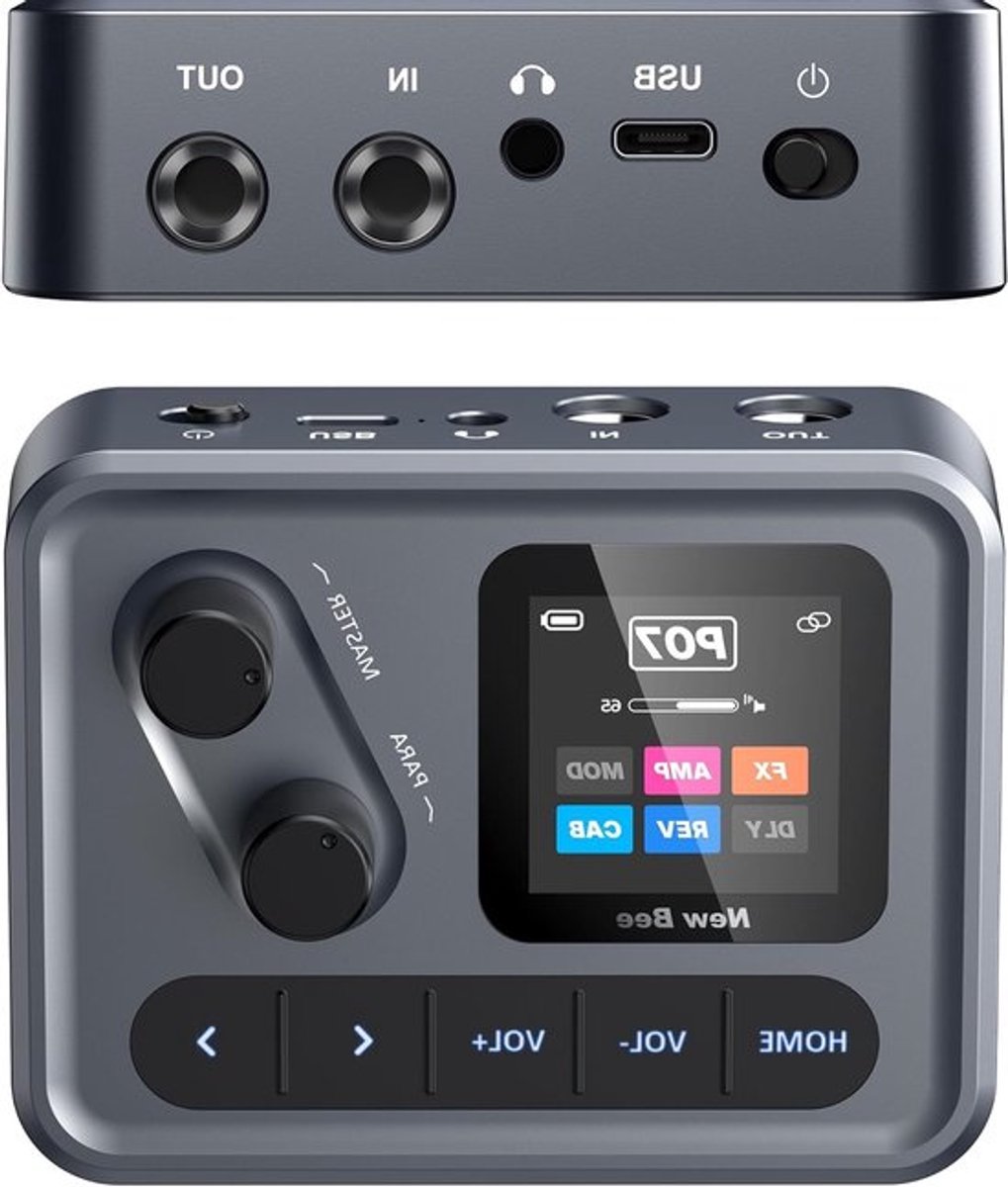 Multi Effects Guitar Pedal met 80+ Effecten voor Gitaar, Bas en Akoestische Instrumenten, Inclusief Amp Modeling