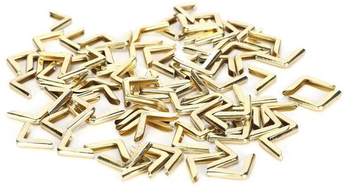 Hoekbeschermer 100 Stuks - Metalen Hoekbeschermer - Aluminiumlegering - Fotobeschermer - Randafdekking - Voor Scrapbooking - Boekenhoekbeschermers