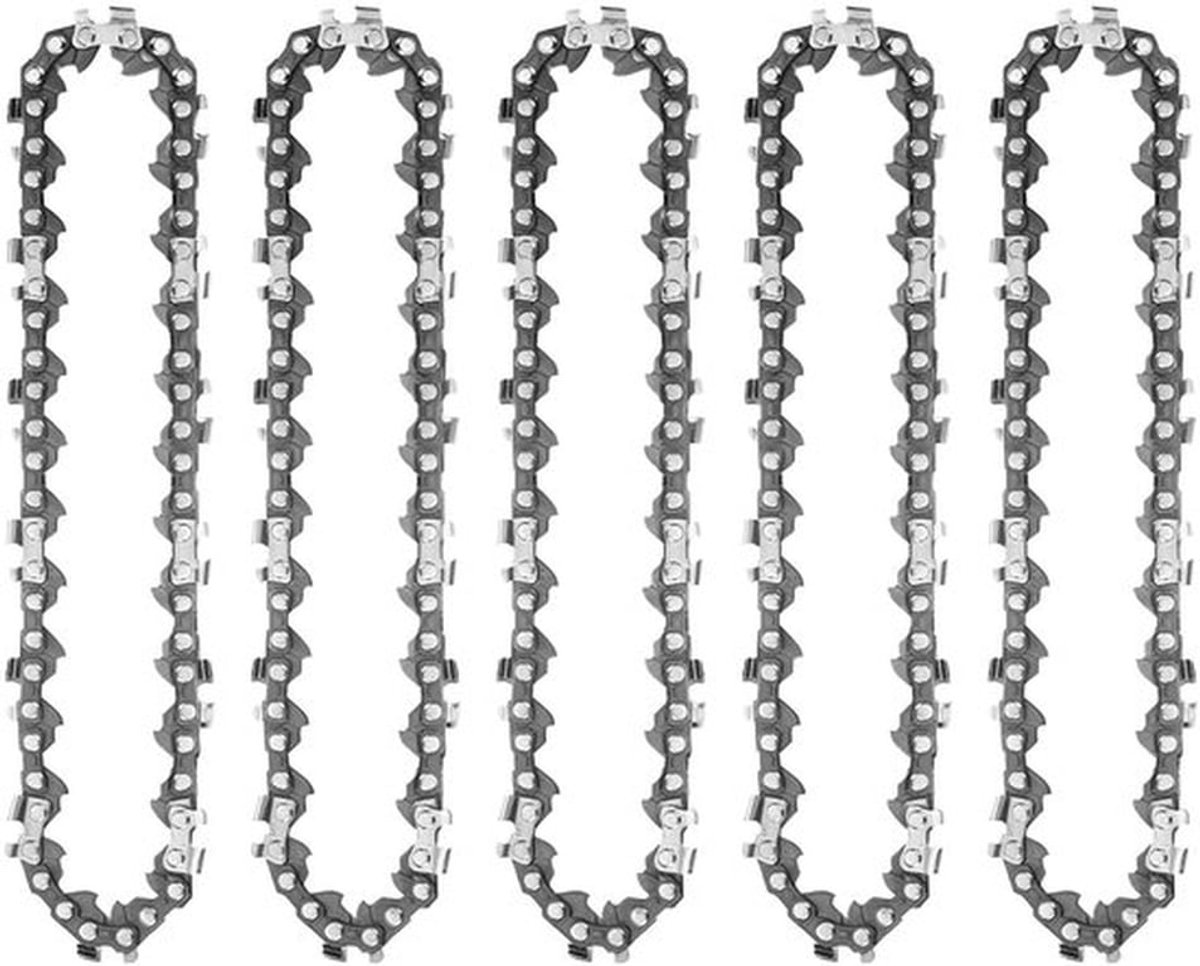 Zaagketting 10 Inch - 5 Stuks - 40 Aandrijfschakels - 3/8 Inch Vervangingsketting - Mini-Accu Kettingzaag - Elektrische Kettingzaag