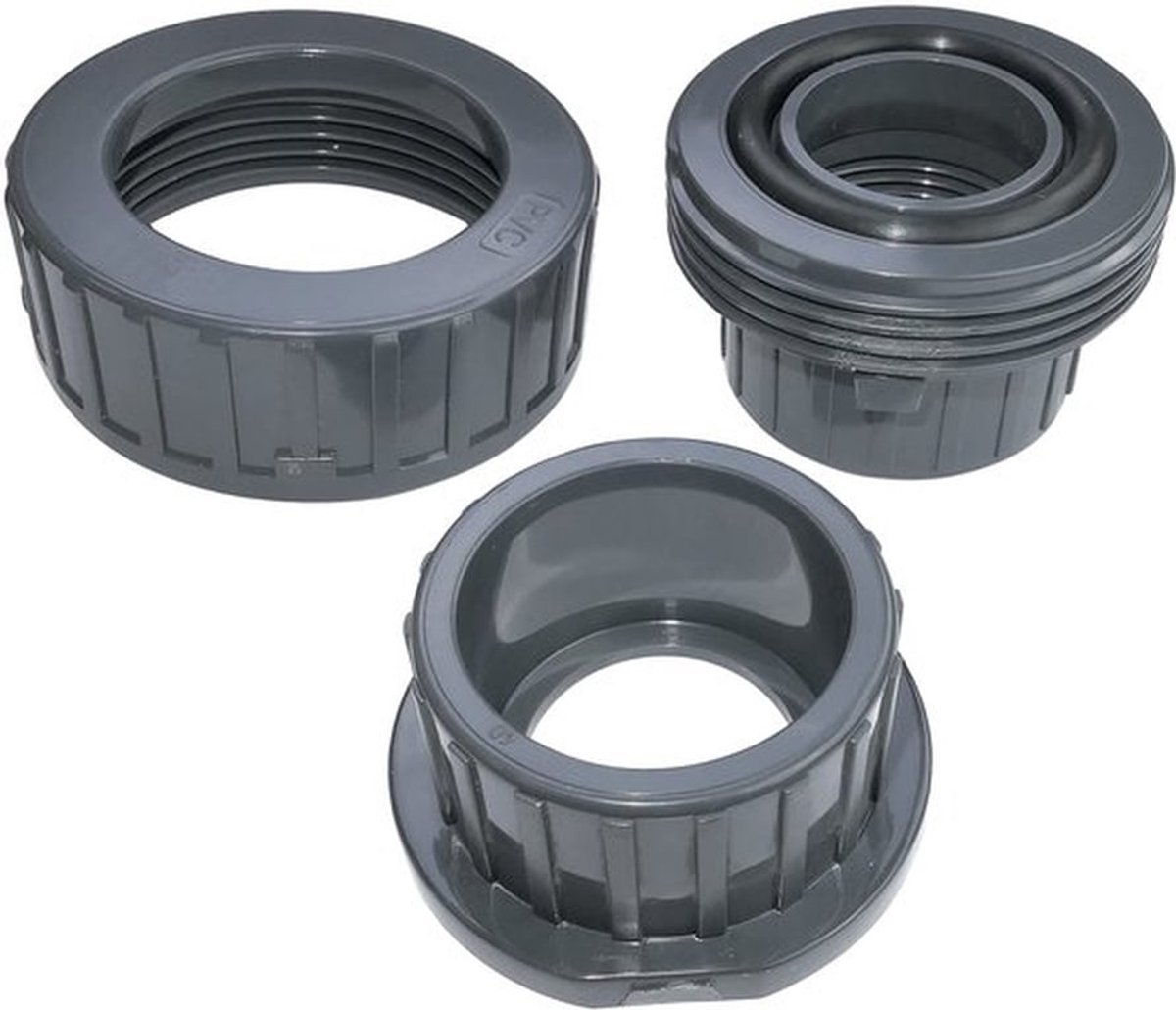 Schroefverbinding Gemengd met O-ring - Binnendiameter Ø40mm - Binnendraad 1 1/4" - Kunststof - PN16 - Voor Watertoevoerleidingen - Slangverbinding
