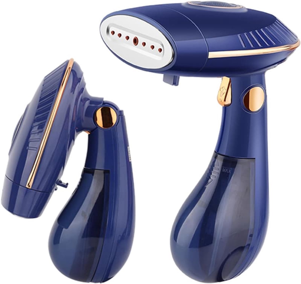 Stoomstrijkijzer Geschikt voor kleding, krachtige stoomreiniger van 1500 W, Geschikt voor thuis en op reis, warmt snel op in 30 seconden, capaciteit van 0,8 kg, 168 ml stoomreservoir, horizontale stoomreiniger met dubbele functie.