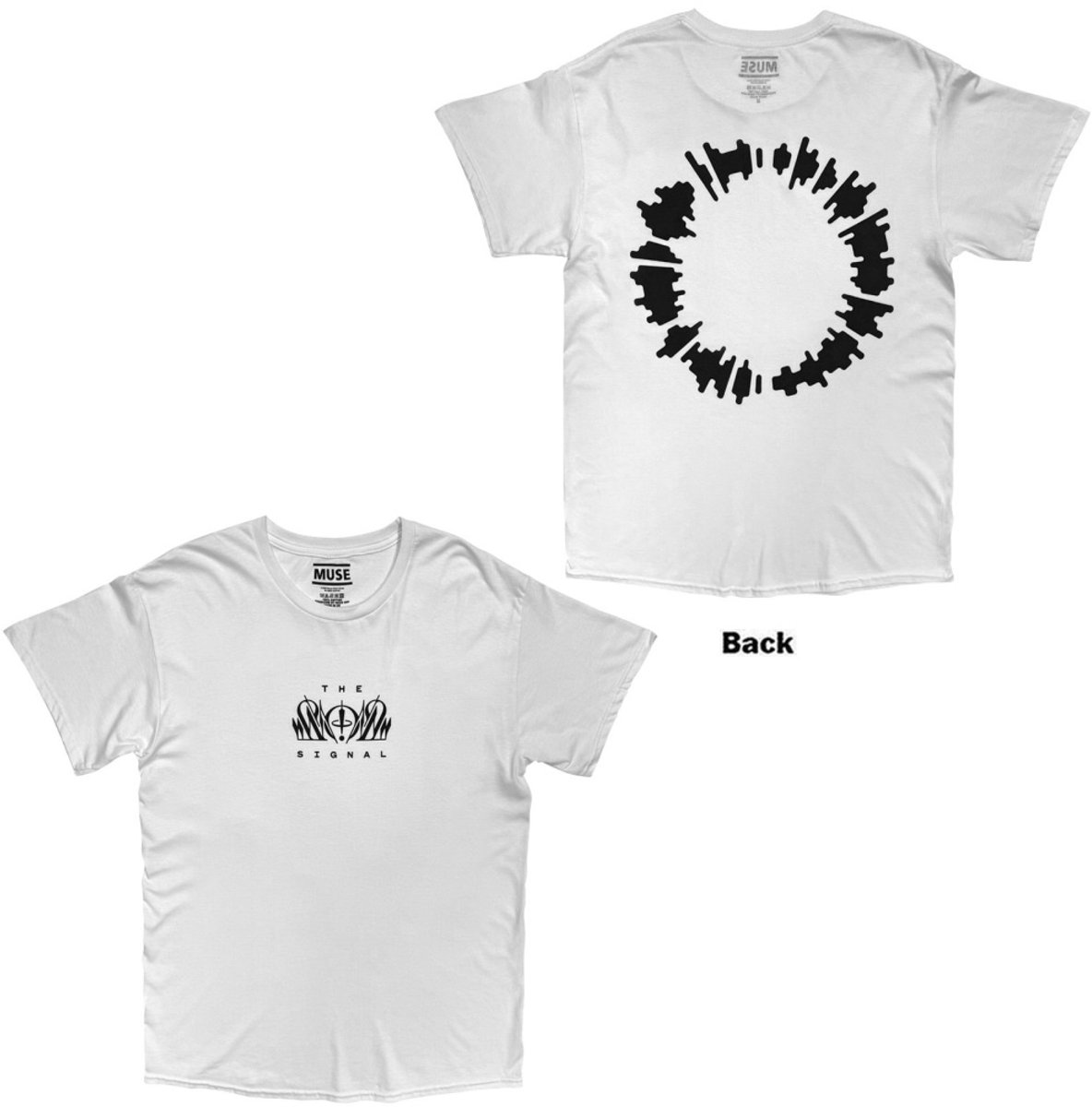 Muse - The Wow Signal Heren Tshirt - M - Wit