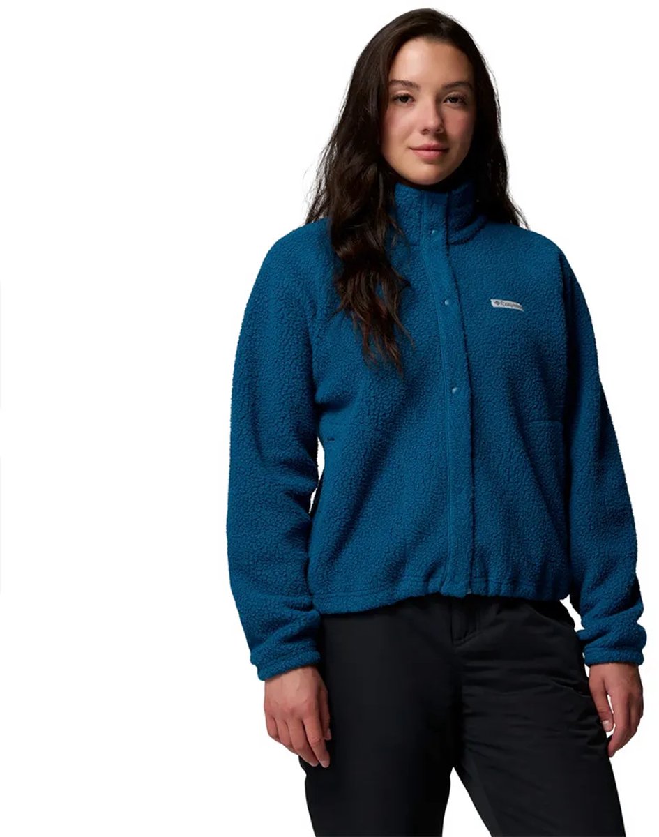 Columbia Jasper Ridge™ Pebbled Snap Fleece Met Volledige Rits Blauw XS Vrouw