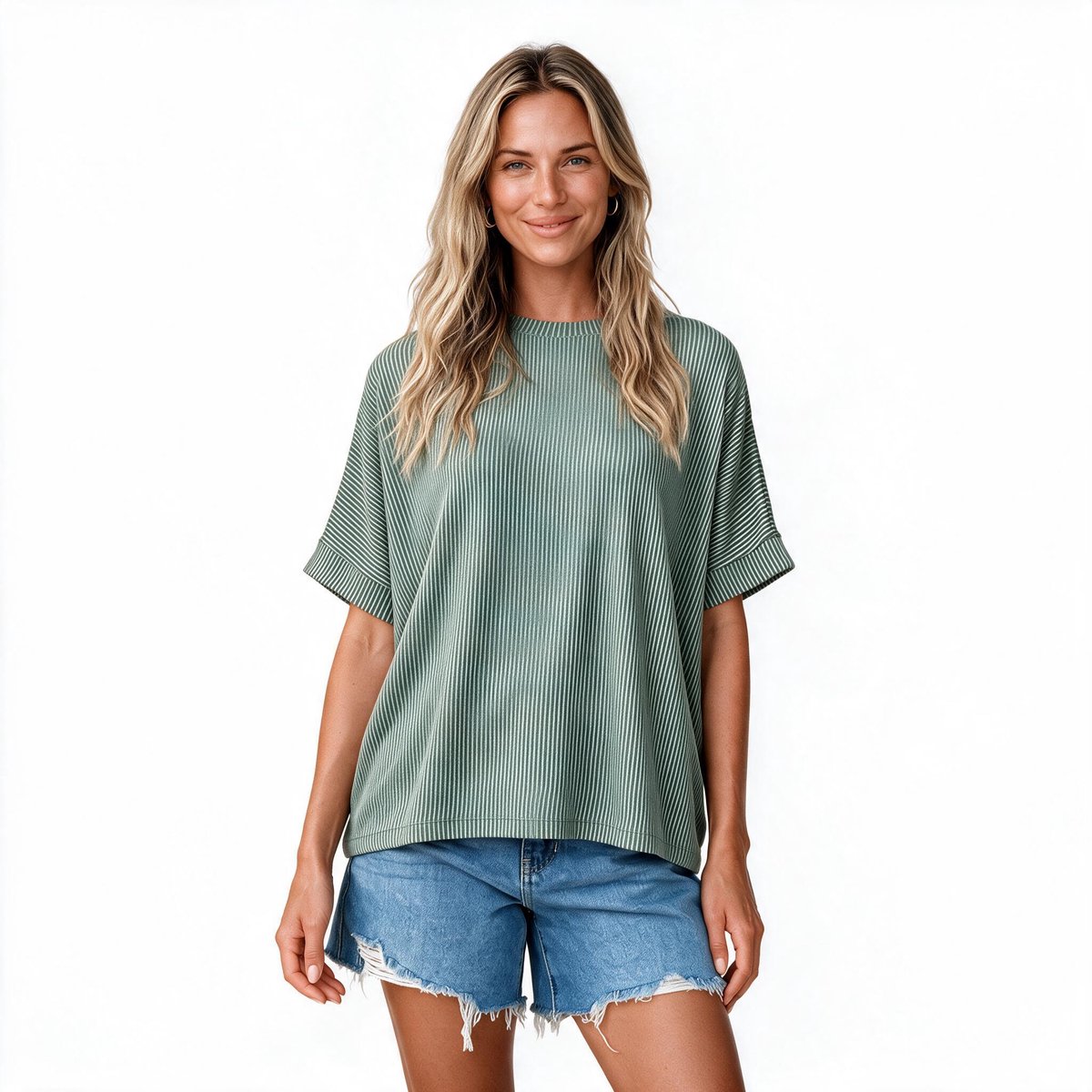 Imily Bela Dames Oversized Basic T-shirt met Ronde Hals