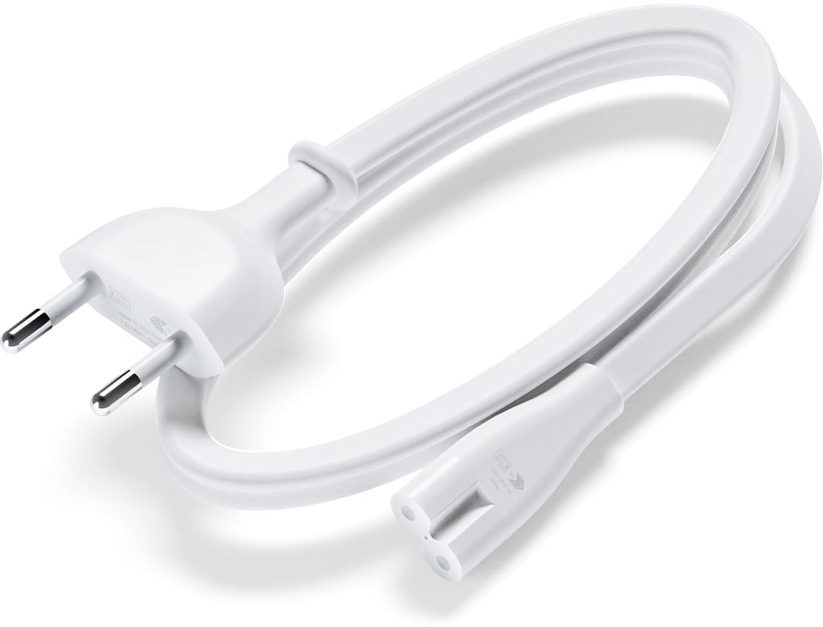 Solidchoice - 1.8m Vervangende Voedingskabel met EU Plug voor Apple Apparaten