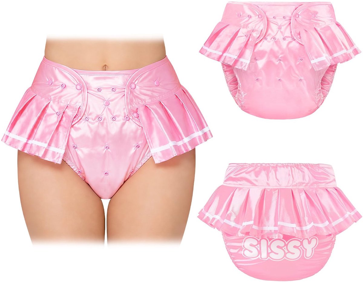 Solidchoice - Wasbare en Aanpasbare Waterdichte Sissy Schoolgirl Luier Cover