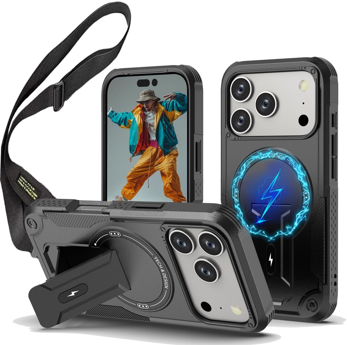 Solidchoice - Heavy Drop Proof Magnetische Case voor Smartphone