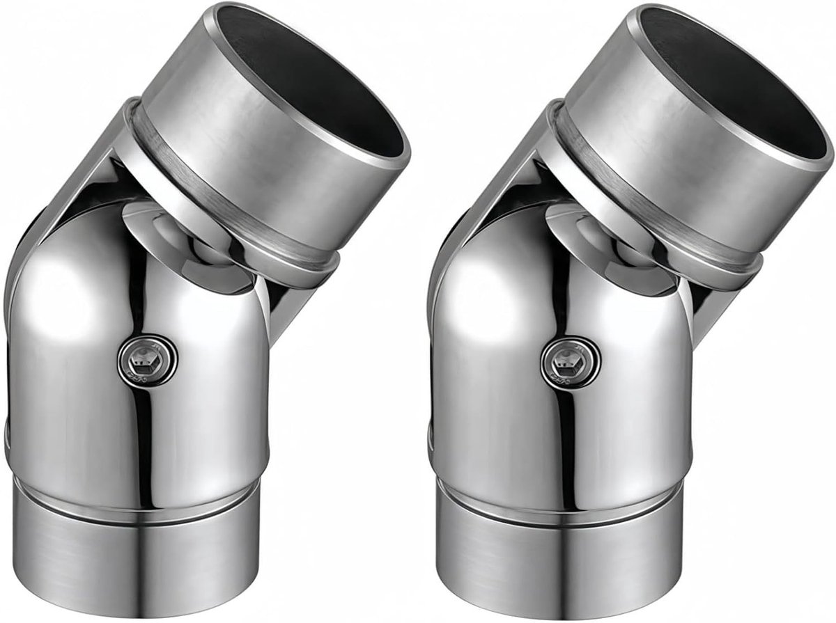Solidchoice - Set van 2 RVS Hoekverbindingen voor Handrails