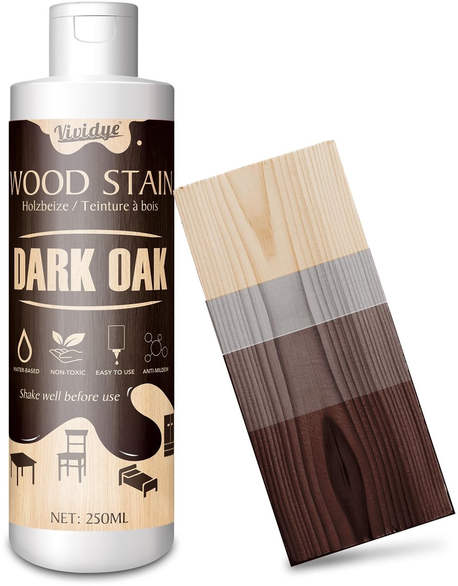 Solidchoice - Houtbeits Donkere Eik 250ml