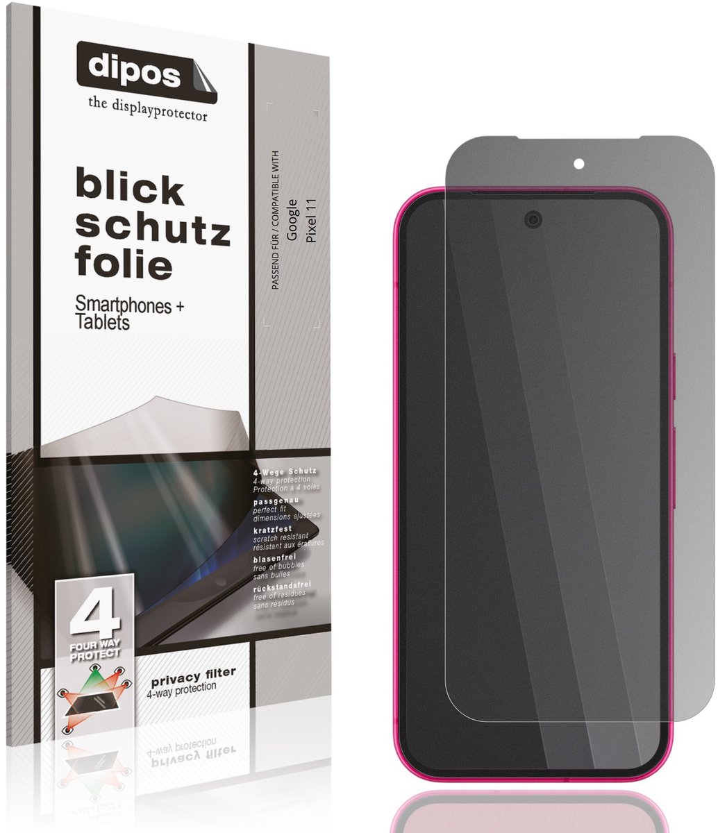 dipos – Matte Privacy Screenprotector geschikt voor Google Pixel 11 | Anti-Spy Beschermfolie