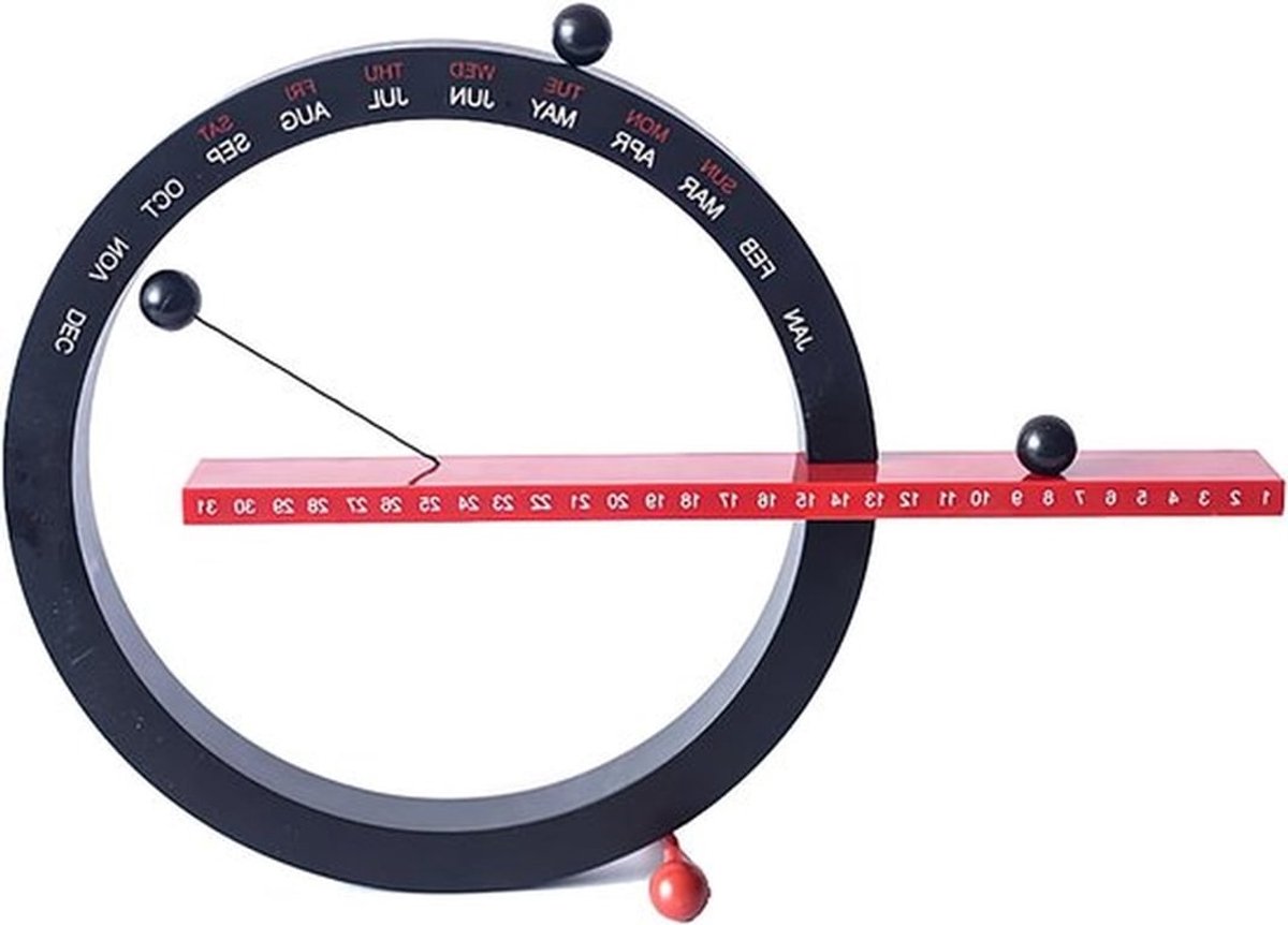 Creatieve Magnetische Kalender voor Bureau, Handmatige Perpetuele Kalender met 3 Magnetische Steunen voor Thuis en Kantoor, Uniek en Functioneel