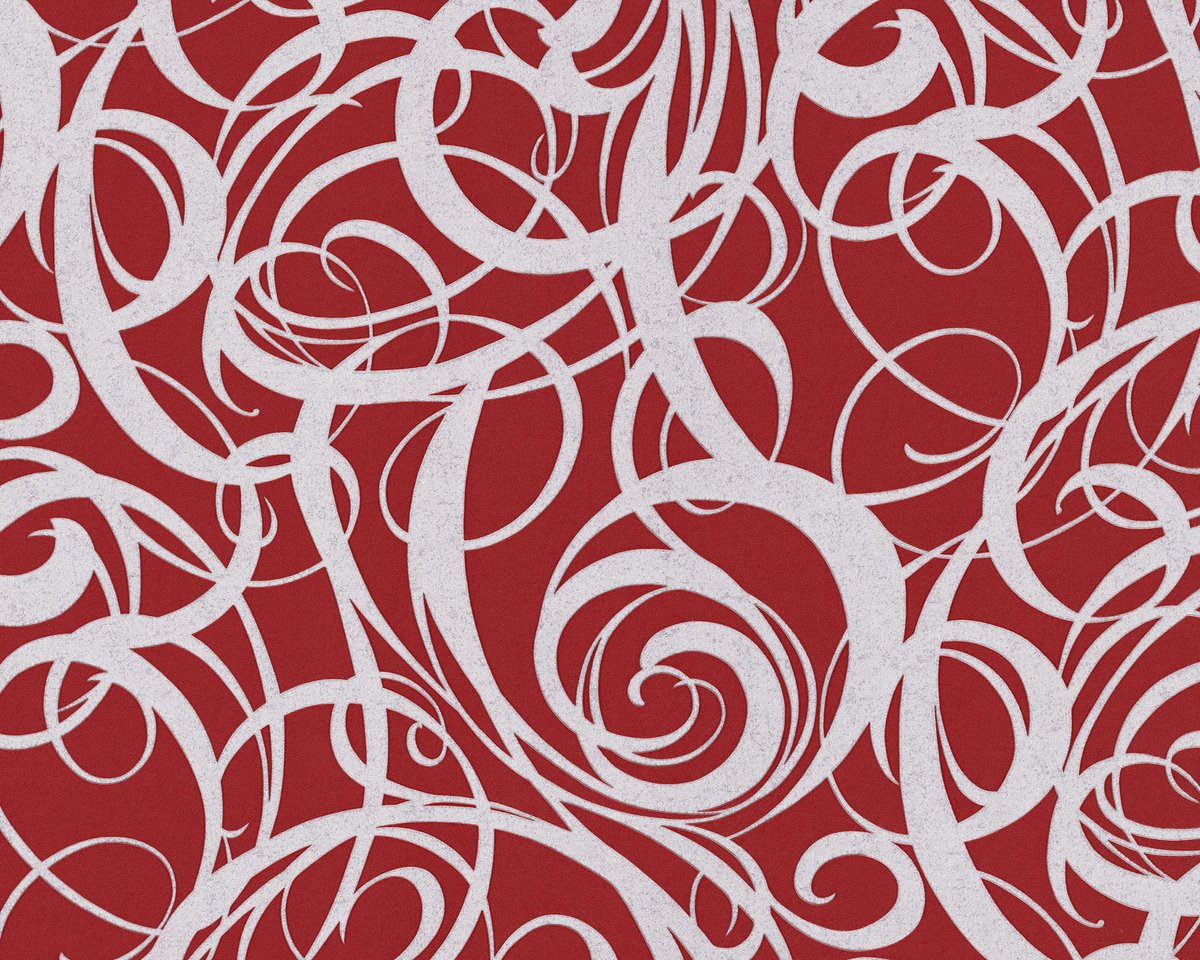 Grafisch behang EDEM 81136BR25 vliesbehang hardvinyl warmdruk in reliëf gestempeld met abstract patroon en metalen accenten rood purperrood zilver 10,65 m2