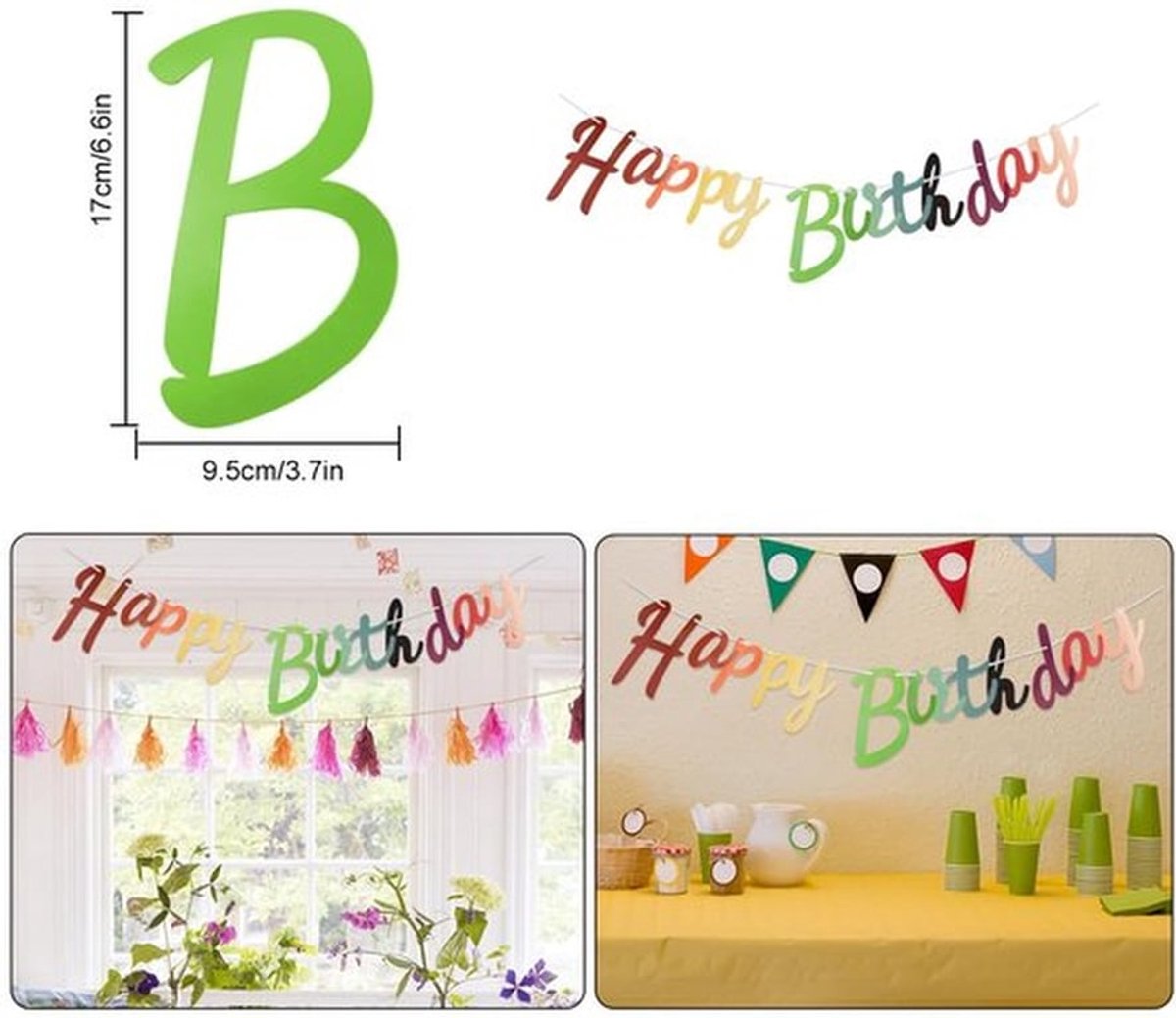Verjaardagsdecoratie 20 Jaar - Ballon 20e Verjaardag - Vrouwelijke Feestdecoratie - Roze Decoratie - Regenboog Decoratie - Tafelkleed Decoratie