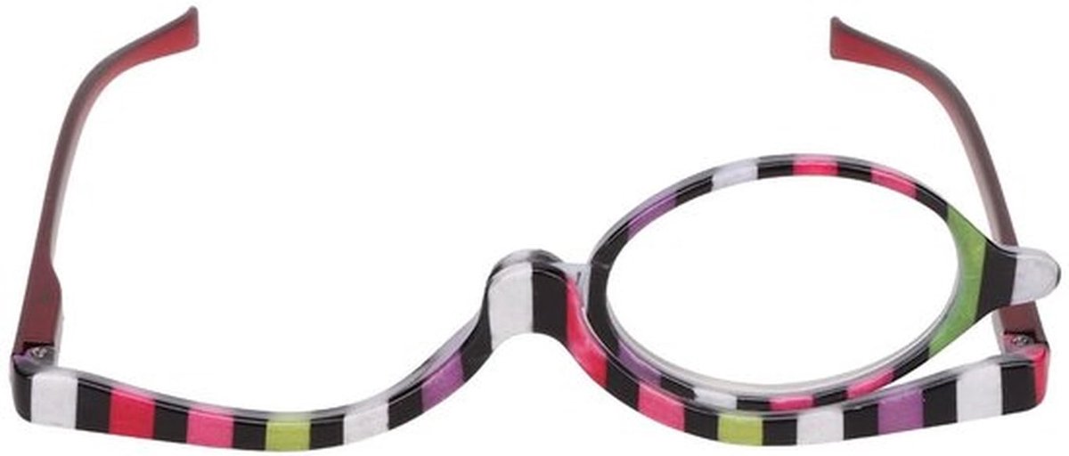 Vergrootglas Cosmetische Bril - Draaibare Lens - Kunststof Frame - Compact en Draagbaar - Make-up Assistent - Valbestendig