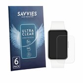 Savvies - Screenprotector voor Samsung Galaxy Fit3 - Folie Beschermfolie transparant 6 Stuks