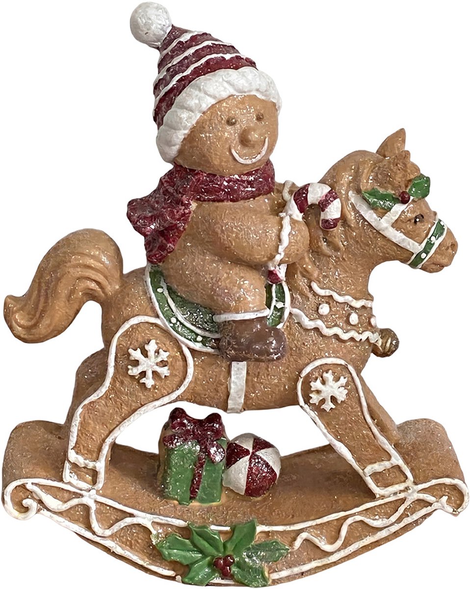 Clayre & Eef Decoratie Beeld Paard Bruin Kunststof