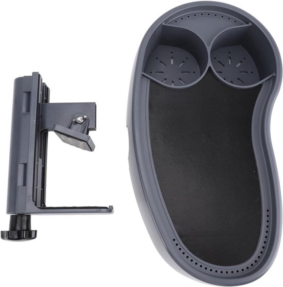 Verstelbare Badkuip Tray met 2 Bekers, Antislip Accessoires voor Drankjes, Snacks en Telefoonhouder