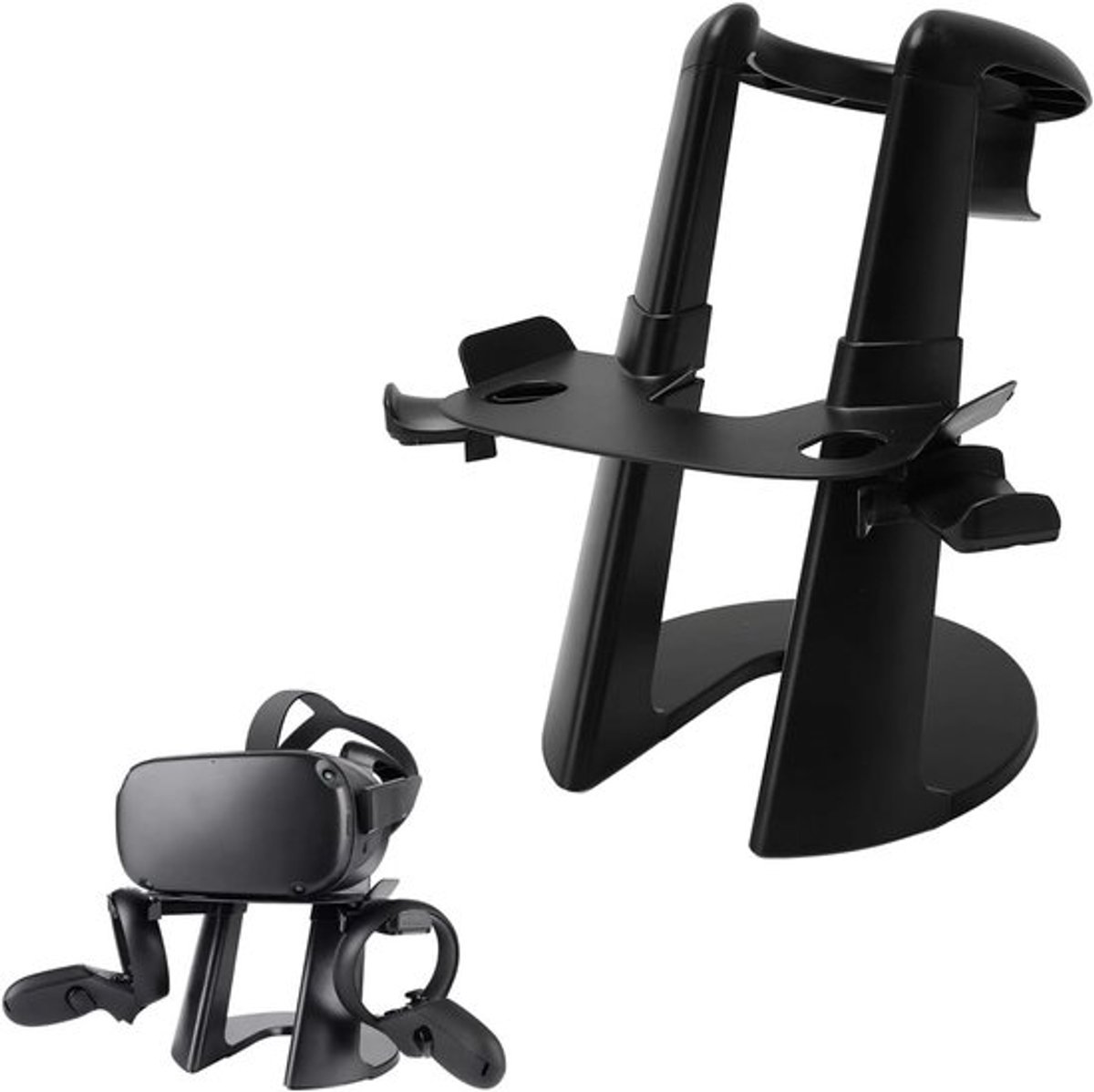 Stabiele VR Stand voor Quest 1, 2 en Rift S, Eenvoudige Installatie, Houd je VR Headset Georganiseerd en Netjes, Ideaal voor Gaming en Opberging